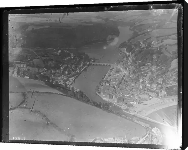 Aerial view of East & West Looe