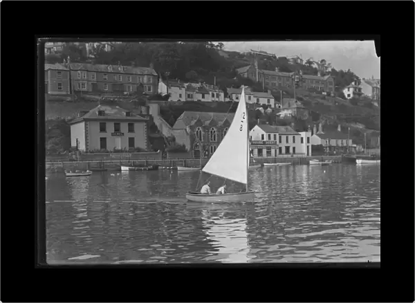Sailing Boat on Looe River, opposite West Looe