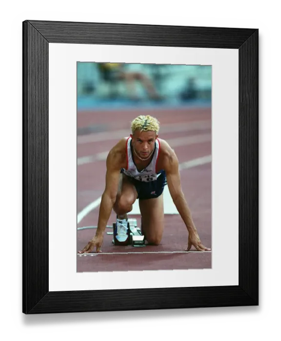 Framed Print : Jamie Baulch 400 Meters Print