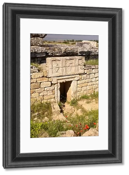 Hierapolis - Turkey, ruins of the ancient city, gladiator tomb in the Necropolis, UNESCO