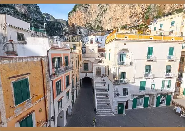 Atrani, Italy town view in the Amalfi Coast
