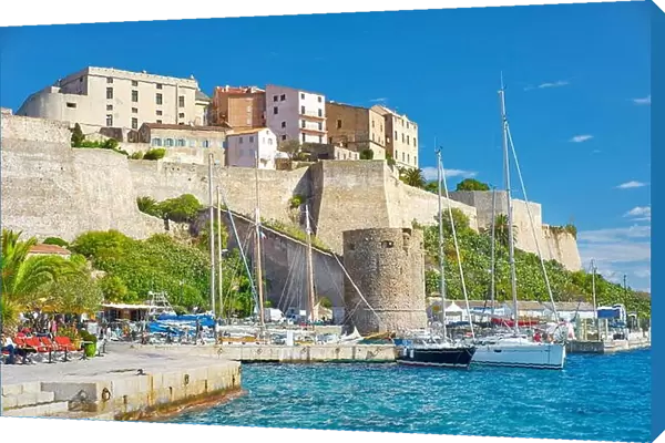 Calvi, view to Citadel, Balagne, Corsica Island, France