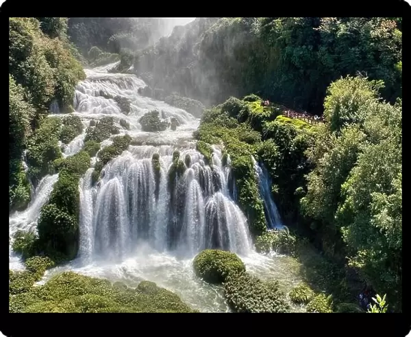Cascata delle Marmore is a waterfall created by the romans situated near Terni, Umbria, Italy