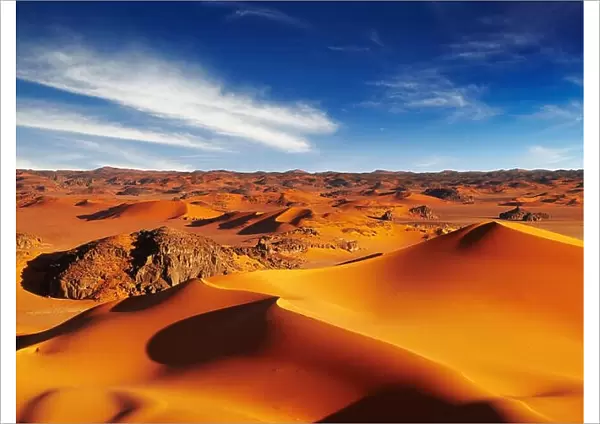 Sand dunes of Sahara Desert, Tadrart, Algeria