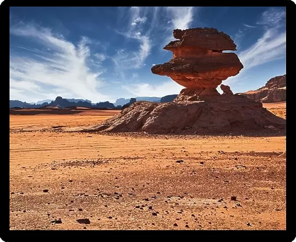 Bizarre rock formations in Sahara Desert, Algeria
