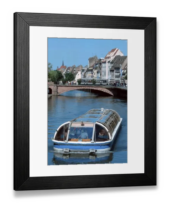 Framed Print : Pleasure Steamer Print on River L'Ill Framed Print : Pleasure Steamer Print on River L'Ill