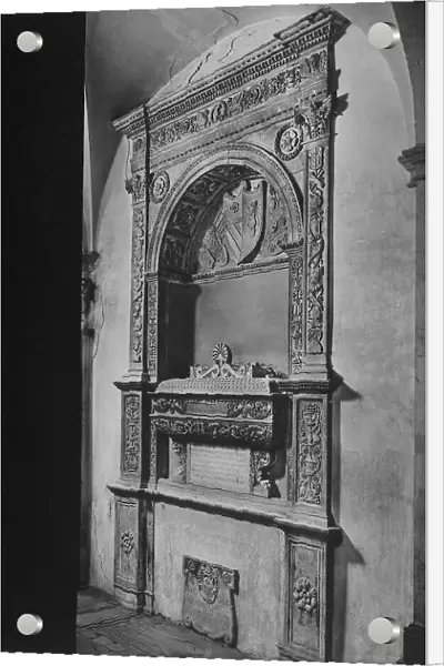 The funerary monument of Giovanni Francesco Orsini, by Ambrogio da Milano, inside the cathedral of the Assunta in Spoleto