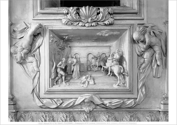 St. Lawrence undressing, Giacomo Serpotta (1656-1732), Oratorio di San Lorenzo, Palermo