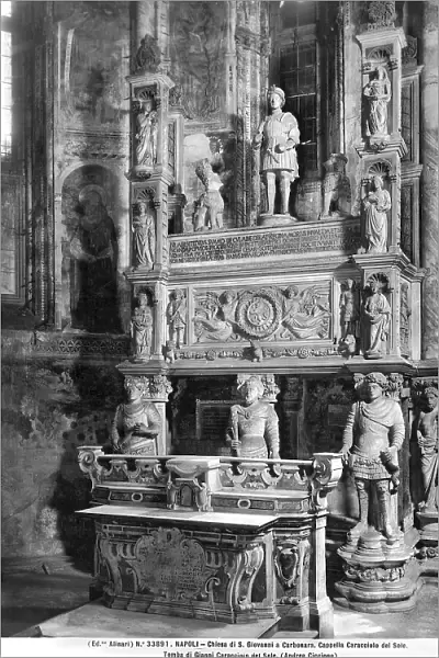 The tomb of Gianni Caracciolo, Grand Seneschal of the Kingdom of Naples, located in the Caracciolo del Sole Chapel in the church of San Giovanni a Carbonara, Naples