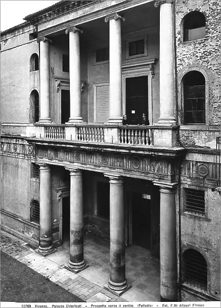 Palazzo Chiericati, today the Museo Civico, detail of the courtyard, Vicenza