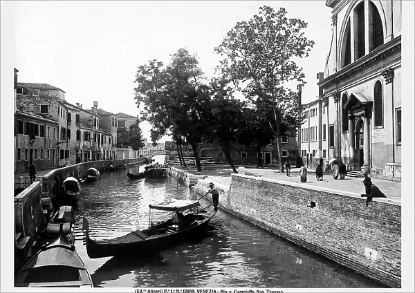 The San Trovaso Canal and the Campiello San Trovaso in Venice