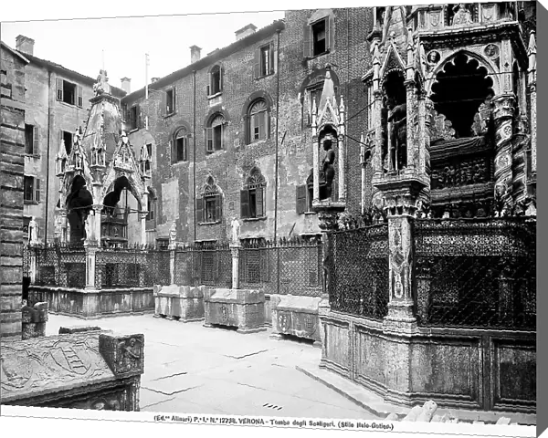 The Arche Scaligere in the small square of arches, Verona