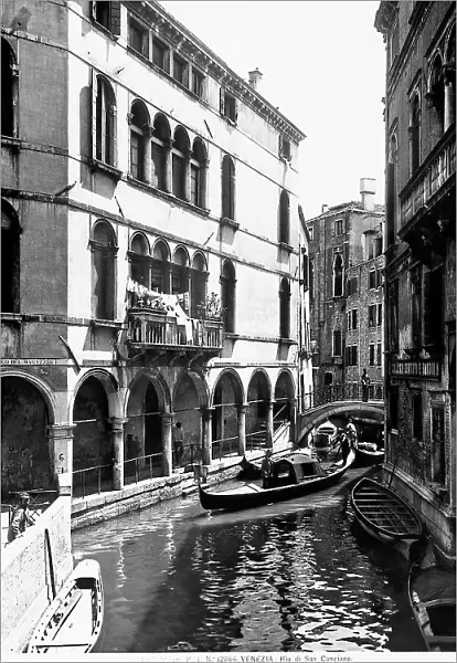 View of the Rio di San Cassiano in Venice