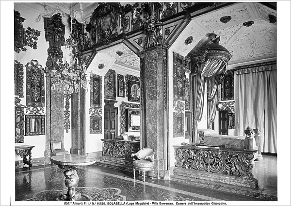 Empress Josephine Beauharnais's room in Villa Borromeo, Isola Bella, Lake Maggiore