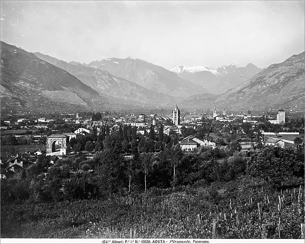 Scenic view of Aosta