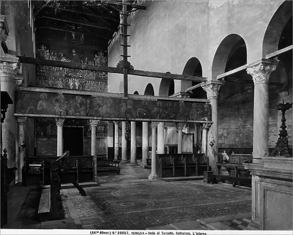 The nave of the Cathedral of Santa Maria Assunta on the island of Torcello, Venice