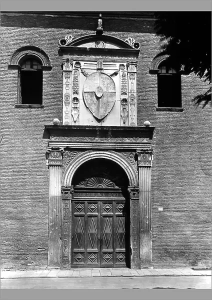 The Doorway of the Schifanoia Palace in Ferrara