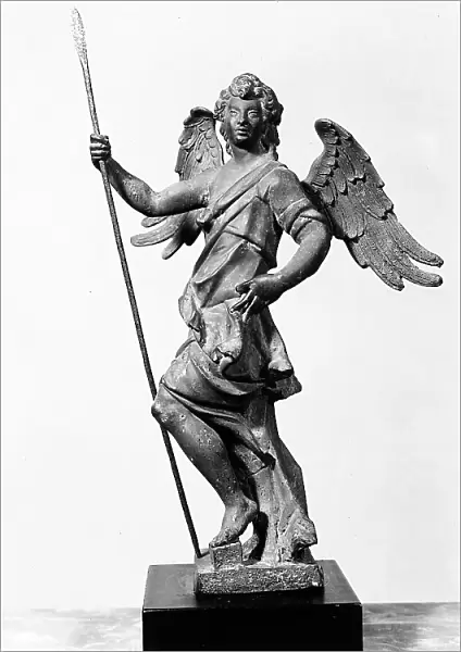 Angel with spear, small bronze by Gerolamo Campagna from the Church of San Lorenzo, now in the Correr Museum in Venice