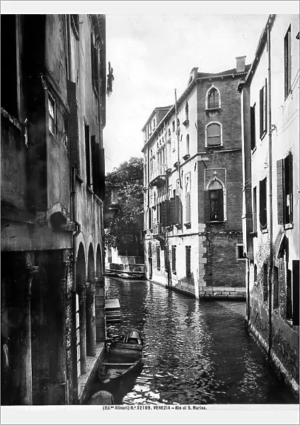 View of Rio di S.Marina in Venice