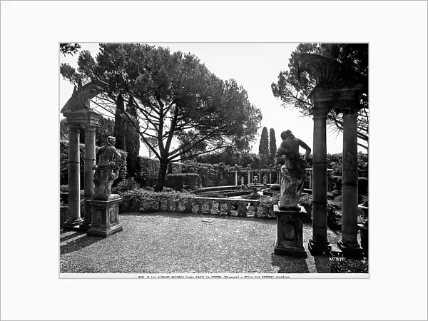 View of the garden of Villa Incontri-Acton (or La Pietra) in the environs of Florence, designed on eighteenth century models by Arthur Acton in 1904