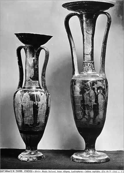 Two Attic vases with marriage scenes. National Archaeological Museum of Athens