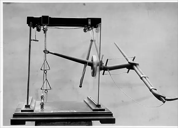 Leonardian model for flight of an aeronatic device; work was shown in the Science History Exhibition held in Florence in 1929