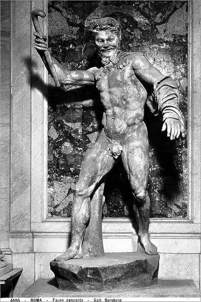 Dancing faun, now preserved in the Borghese Gallery, Rome