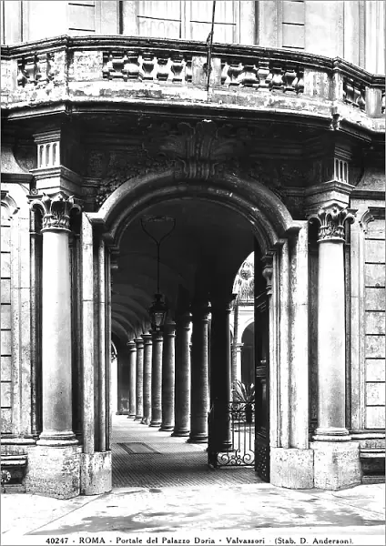 Portal of the Doria Pamphilj Palace, Rome. The faade and portal were designed by Gabriele Valvassori
