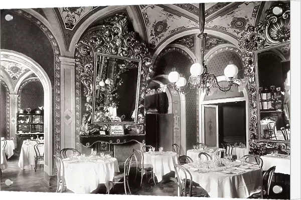 Dining room of the Albergo Gran Bretagna, Florence