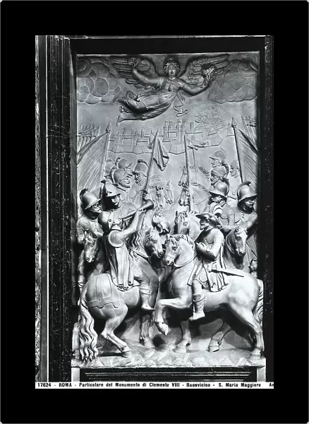 Detail of a bas-relief on the monument to Pope Paul V. Work by Ambrogio Buonvicino. Paolina Chapel, Basilica Santa Maria Maggiore, Rome