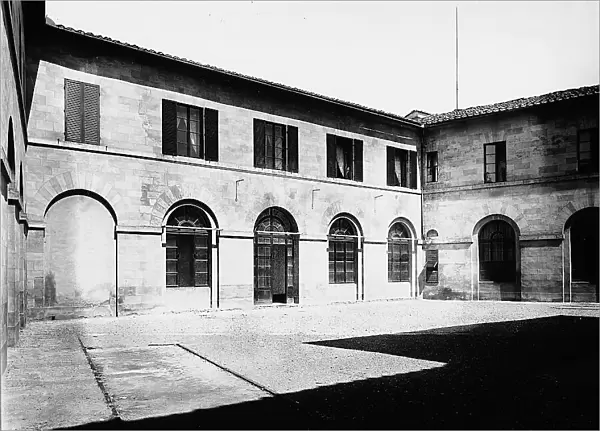 Inner courtyard of the Deaf-Mute Institute in Siena