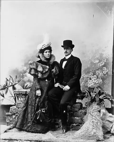 Portrait of married couple Coppini