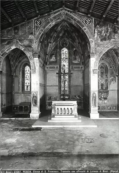 Interior of St. Francis Church, in Pescia