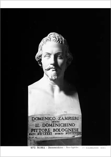 Bust of the painter Domenichino, work preserved in the Capitoline Museum, Rome