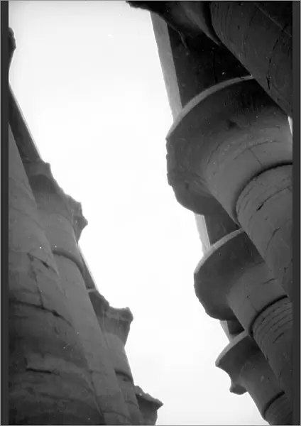 Detail of columns in the Valley of the Kings, Thebes (ancient Luxor)