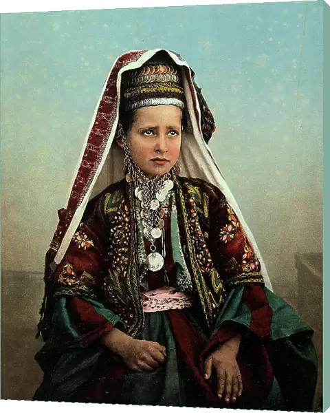 Portrait of a young girl from Bethlehem
