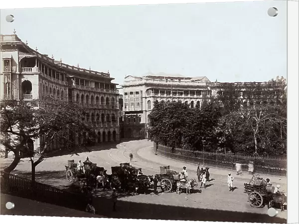 The southern side of Elphinstone Square in Bombay, India