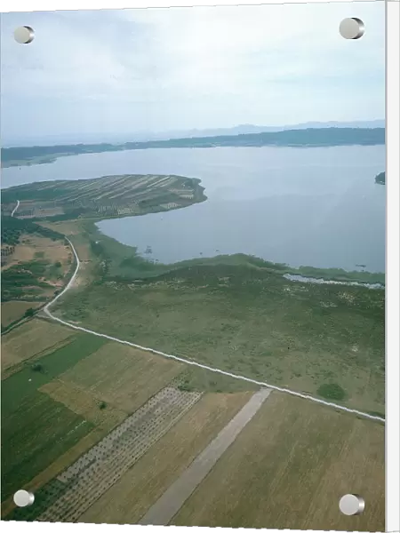 Aerial view of Lake Vico
