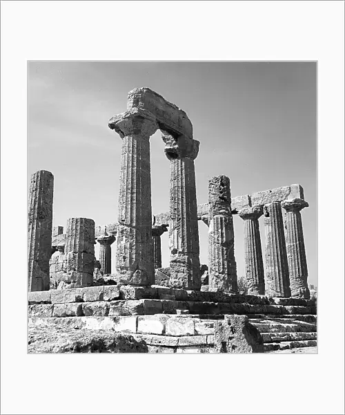 Colonnade of the Temple of Juno Lacinia in Agrigento