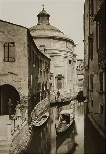 View of Rio della Maddalena with the church of the same name in the background, Venice