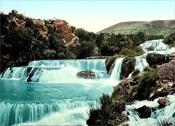 Sebernico during the Austro-Hungarian Empire: Middle Falls of the Kerka