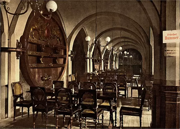 Rathskeller, hall of the Council Hall of Bremen, Germany