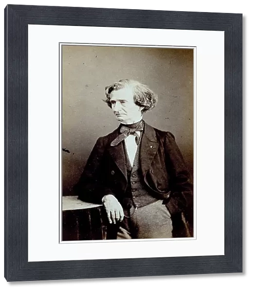 Three-quarter length portrait of the famous French musician Hector Berlioz