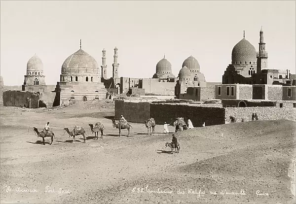 Bedouin caravan near the Tombs of the Abbasidi Caliphs, Cairo