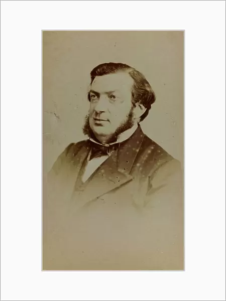 Portrait of a man, carte de visite; the support contains the indication: Bathie