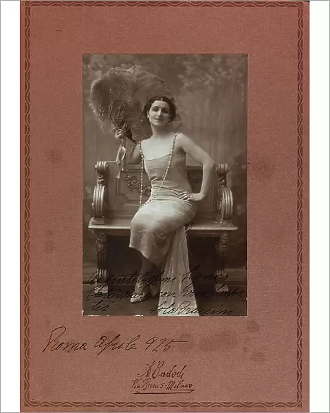 Portrait of the Italian actress Lola Braccini