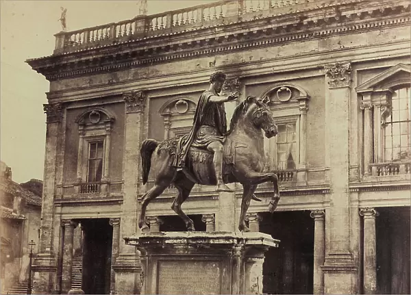 Equestrian statue of Marcus Aurelius, bronze, Piazza del Campidoglio, Rome