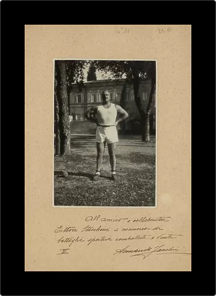 The athlete Armando Jacchini