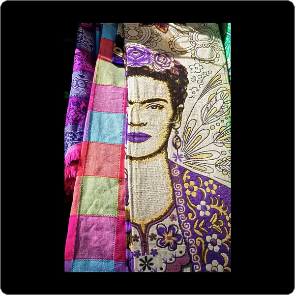 Mexico, Puerto Vallarta, Frida Kahlo blankets, arts and crafts, zona romantica