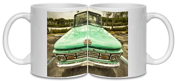 Old Ford 1960's F-100 classic pickup truck